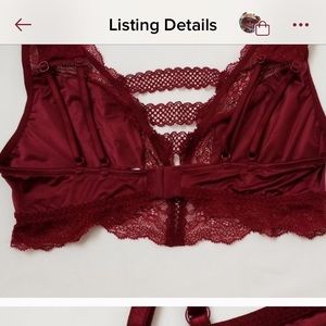 V.S. Desire Satin Lace Strappy Plunge Bra